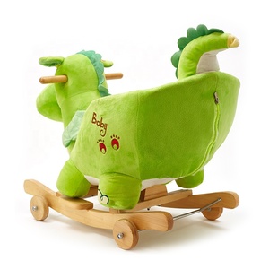 Juguete <span class=keywords><strong>de</strong></span> Peluche para Bebés y Niños, Dinosaurio, Asiento Mecedor <span class=keywords><strong>de</strong></span> Madera para Niños Pequeños - Product Image 4