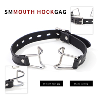 BDSM Bondage Anneau En Métal Noir Bouche Ouverte Plug SM Sex Toys Produits Pour Adultes Jouet Gorge Profonde Tuning Bouche Plug Bouche Crochet Pince