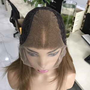 En stock <span class=keywords><strong>F</strong></span> Perruque Lace Top Perruque Juive Cheveux Humains Non Traités Grande Couche Fine Brin Perruques Européennes Juives Casher Cheveux Russes - Product Image 4