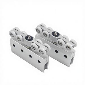 Sistema de Puerta Corredera de Vidrio ISURE MARINE, Herrajes para Puerta Corredera de <span class=keywords><strong>Cierre</strong></span> Suave para Baño, Sistema de Rodillos Deslizantes, Accesorios - Product Image 6