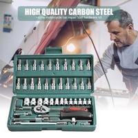 Coffret d'outils personnalisé professionnel pour mécaniciens automobiles, comprenant clés à douille, clés à molette et outils manuels