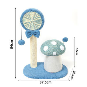 <span class=keywords><strong>Arbre</strong></span> à <span class=keywords><strong>chat</strong></span> en sisal personnalisable et anti-chute <span class=keywords><strong>avec</strong></span> maison champignon et structure d'escalade pour petits chats - Product Image 2