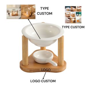 Brûleur d'encens en bois, chauffe-bougie, brûleur de parfum, brûleur à <span class=keywords><strong>fondant</strong></span> parfumé - Product Image 3