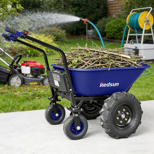 150 किलोग्राम भार क्षमता चीनी निर्मित मिनी फ्रंट लोडर 4-पहिया ई-पावर स्टील मोटर व्हीलबाररो 3 साल की वारंटी उच्च दक्षता - Product Image 1