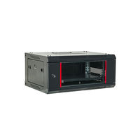 Boîtier Telecom Data Wall Box Mini Server Rack Porte en verre Petite armoire réseau murale