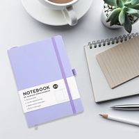 Großhandel A5 Business Lila PU-Leder Fadenheftung Hardcover Umweltfreundlich Individuelles Logo Offsetdruck Export Kartonbox