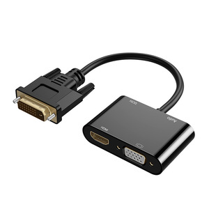 Abs Shell High -end supporto 4k * 2k risoluzione e <span class=keywords><strong>dvi</strong></span> a <span class=keywords><strong>hdmi</strong></span> vga 2 <span class=keywords><strong>in</strong></span> adattatore da 1dvi a vga per fotocamera Computer Desktop - Product Image 2