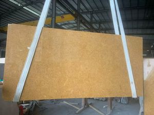 Marmo Imperiale Dorato Lucido di Lusso Moderno, Pietra Naturale Gialla per Decorazione di Pareti e Pavimenti Interni, Grande Lastra Stile Impero - Product Image 4