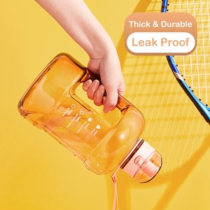 Bouteille d'eau grande capacité 1,5L/2,3L, pour le sport, la remise en forme, le camping en plein air, gourde portable transparente résistante aux hautes températures - Product Image 5