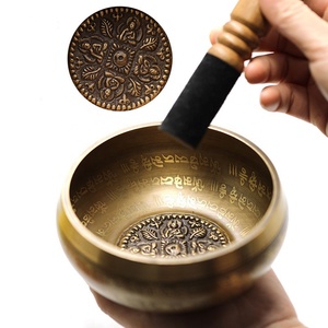 Cuencos budistas hechos a mano para cantar, Meditación de Yoga, sonido curativo, cuenco tibetano para cantar - Product Image 2