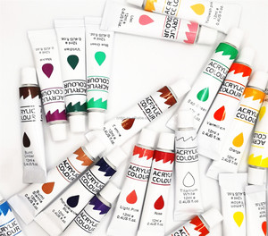 Pintura acrílica para estudiantes, juego de 24 colores de alta calidad, No tóxico, 12ml - Product Image 4