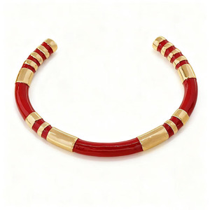 <span class=keywords><strong>Serie</strong></span> de <span class=keywords><strong>Hermanas</strong></span> griegas, joyería de moda para mujer, pulsera de manga chapada en oro de 18 quilates de acero inoxidable esmaltado, pulsera de alta calidad - Product Image 5