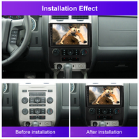 Autoradio Android Hikity 9 ''4 + 64G pour Ford Escape 2007-2012/Ford Kuga 2007-2012/Mazda Tribute 2007-2012 4G/Carplay/Auto/GPS