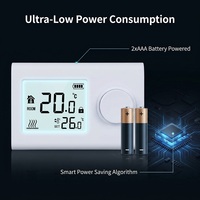Thermostat mural filaire pour chaudière à gaz, régulateur de température de chauffage, flexible, pour salon, certifié CE RoHS, PC+ABS