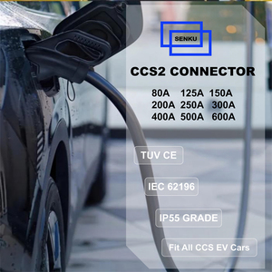 Conector de Cargador CCS2 80A 125A 150A 200A 250A 300A 400A, Cable para Estación de Carga de Vehículos, Enchufe EV Tipo 2 IEC 62196 - Product Image 5