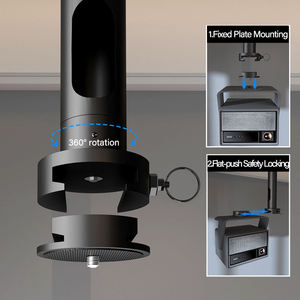 Support de plafond universel pour projecteur - Support en alliage d'aluminium réglable robuste de 10 kg compatible avec <span class=keywords><strong>CINE</strong></span> PH89-25 - Product Image 2