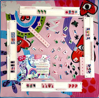 Nouveau design de tapis de mahjong américain antidérapant pour 4 joueurs, jeu de casino avec sac de rangement, 31,5 pouces