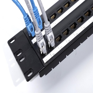 Promotion : Panneau de brassage 48 ports Cat7 Cat6a Cat6 UTP 19 pouces 2U double IDC <span class=keywords><strong>T568A</strong></span>/<span class=keywords><strong>B</strong></span> - Product Image 2