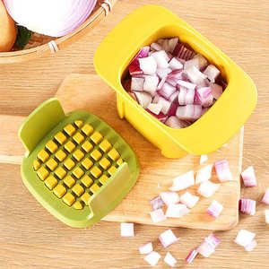 Wholesale Multifunctional Vegetable Hand-pressed Mini Manual Hand Press Potato Diced <b>Salad</b> Cutter - Product Image 3