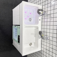 Station de toilettage professionnelle 2-en-1 pour animaux de compagnie, station de lavage intelligente pour chiens avec séchoir automatique intégré pour salon d'animaux