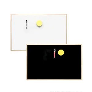 Dry Erase Board 36x24in Wall Mount Magnetic Chalkboard ไม้กรอบ