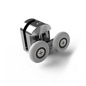 Hydrorelax 20-26 mm Plastic <strong>Stainless</strong> <strong>Steel</strong> Double Wheel for Glass Shower Room - Sliding <strong>Door</strong> <strong>Roller</strong>