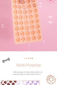 Produsen grosir produk cetakan makanan tambahan manual silikon cetakan permen donat bentuk hati kualitas makanan - Product Image 5