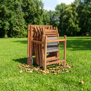 Factory Price Solid <b>Wood</b> Modern Restaurant Dining Table <b>Chair</b> Set for Hotel Outdoor Use Durable Eco-Friendly Vietnam Origin - Product Image 2