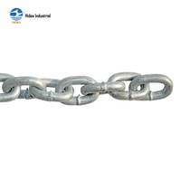 Cadena de Eslabones Soldados HIDEA, Estándar Australiano, Grado L, Acero al Carbono, Galvanizado en Caliente, Negro, Diámetro de 5~24 mm, Agrícola