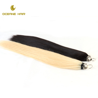 Vente en gros 100% vraies plumes de coq extensions de cheveux brésiliens cheveux russes 12A 6D ligne de plumes 100% cheveux humains longs