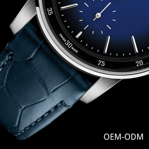Reloj de Pulsera de Lujo de 42 mm, de Acero Inoxidable de Alta Gama, Elegante, con Segundero Pequeño, Esfera con Degradado Azul, 20 mm, para Negocios, Estilo Antiguo - Product Image 3