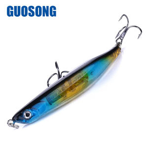 ขายส่ง 9ซม./8กรัม-6 #   เหยื่อปลอมแบบแข็งสำหรับตกปลาทุกความลึก ชนิดเจอร์คเบท มินโนว์ พร้อมลูกบอลเสียง - Product Image 5