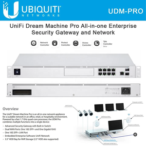 Ubiquiti <span class=keywords><strong>UDM</strong></span>-PRO Router Enterprise All-in-One 10 Gigabit, Gateway di Sicurezza/Switch/Controller/Registratore Video UniFi <span class=keywords><strong>UDM</strong></span> Pro - Product Image 4