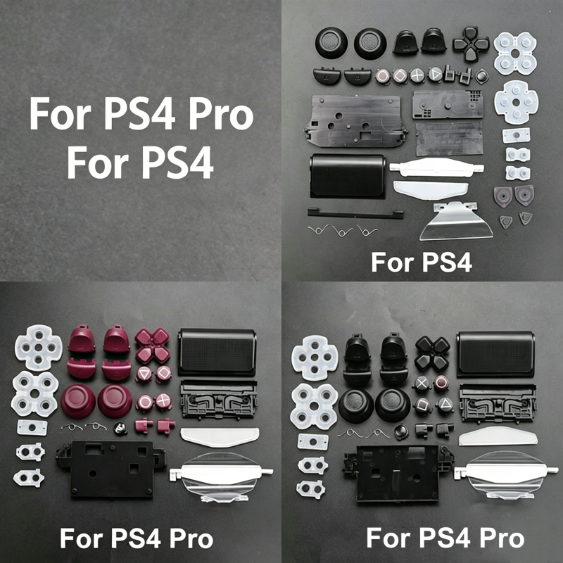 Full Housing <strong>Shell</strong> Case for <strong>PS4</strong> <strong>PRO</strong> Controller JDS-040 JDM-010 Full Housing Repair Parts D-Pad Circle Square Triangle X Button