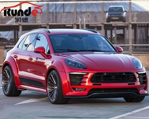 Runde para <span class=keywords><strong>PORSCHE</strong></span> <span class=keywords><strong>MACAN</strong></span>, Kit de cuerpo ancho de estilo PriorDesign modificado, parachoques delantero, labio trasero, falda lateral, ala trasera, rueda ancha, ceja - Product Image 1