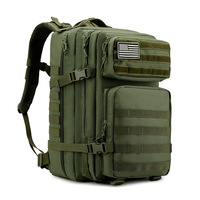 Sac à dos tactique de fitness imperméable Oxford de grande capacité 45L, sac à dos tactique de randonnée de qualité supérieure Molle