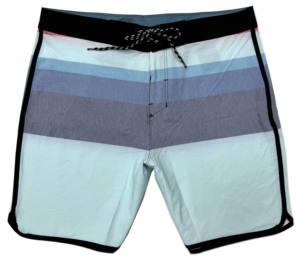 Costume da bagno alla moda da uomo pantaloncini da Surf impermeabili ad asciugatura rapida chiusura con coulisse Casual a strisce medie da spiaggia con tasche - Product Image 4