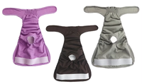 Bandes abdominales pour chiens réutilisables et lavables en polyester absorbant, couches pour chiens mâles avec conception anti-fuite pour l'apprentissage à la propreté à domicile