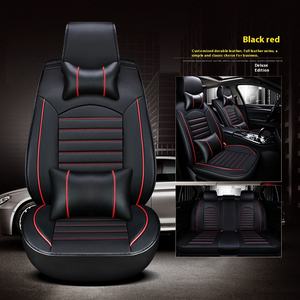 Универсальные чехлы на сиденья автомобиля полный комплект Кожаная подушка для салона автомобиля четыре сезона подходит для летнего использования - Product Image 2