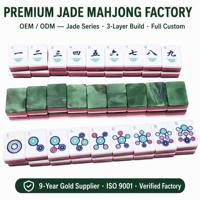 Set Mahjong Akrilik 3-Lapisan Berkualitas Tinggi, Ringan, Kustom, Malaysia Amerika, Portabel untuk Perjalanan, untuk Pemain Mahjong
