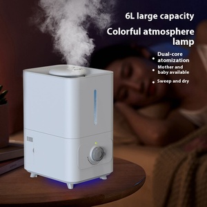 Nouveau diffuseur d'arôme 6L double atomiseur froid ultrasons brumisateur brumisateur Tube d'extension diffuseur de fumée aromathérapie humidificateur d'air - Product Image 4