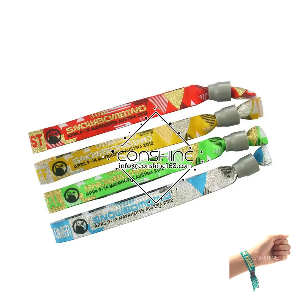 Haute Qualité Norme EUROPÉENNE Matériel Fil Tissé Bracelet pour Événements Activité