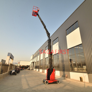 Plateforme élévatrice verticale pour le levage de personnes, à mât unique télescopique, mobile, hydraulique, pour travaux en hauteur - Product Image 4