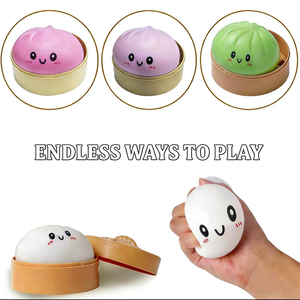 Jouets de bureau en forme de boulette géante scintillante, boulettes colorées, balles anti-stress, jouet sensoriel fidget, jouet squishy en forme de boulette - Product Image 2