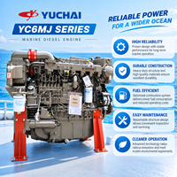Moteur diesel de propulsion marine SCDC YUCHAI série YC6MJ YC6MJ410L-C23 300KW 1800RPM pour bateau de pêche, bateau de travail avec certification CCS