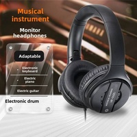 Casque DJ filaire portable léger avec basses profondes stéréo 3,5 mm, câble de 3 m, écouteurs filaires pour musique