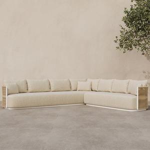 Luxury Outdoor Sofa Metal Outdoor Furniture Set Resort Garden Outdoor Rope Sofa Hotel Garden Sets Hotel L Shape Poolside Sofa - Product Image 6