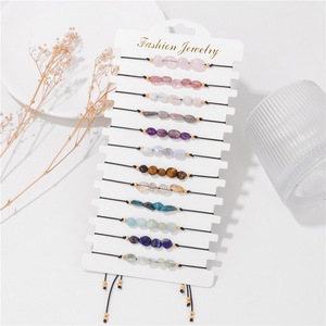 24 cái/bộ Pha Lê Đính Cườm Bảo Vệ Evi Vòng Đeo Tay Mắt Pha Lê Đính Cườm Dệt Polymer Đầy Màu Sắc Đất Sét Bohemian Đính Cườm Vòng Đeo Tay - Product Image 3