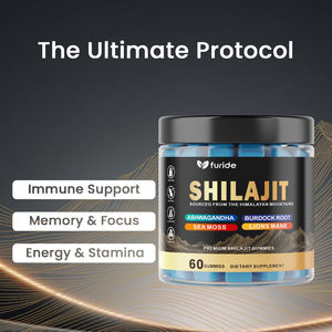 Высокое качество, индивидуальная торговая марка, медицинская добавка без сахара, органический Чистый Экстракт хималайского шиладжита, мармелад с ашвагандхой - Product Image 4