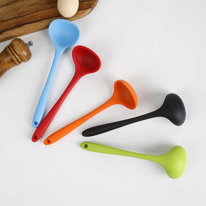 Nuovo arrivo <span class=keywords><strong>Silicone</strong></span> resistente al calore multifunzionale cucchiaio da cucina per zuppa di riso utensili da cucina stoviglie - Product Image 4